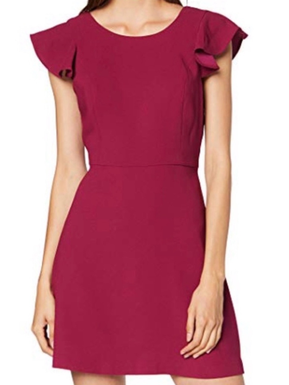 BCBGeneration Flounce Sleeve Dress